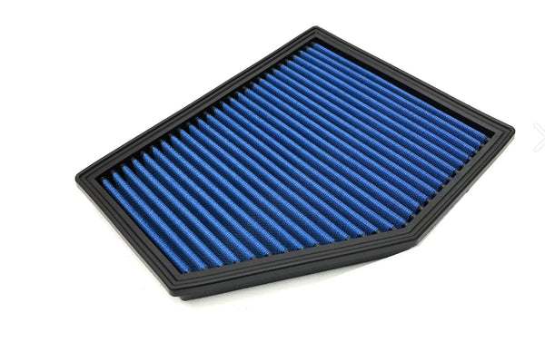 FTP air filters are made with a durable rubber, with optimum adhesion characteristics to ensure fitment to all shapes of boxes. These air filters are also created without welded joints.  creating a one piece air filter, increasing durability.  Replace your OE air filter with high flow Air Filter for G chassis B48 B58 engine