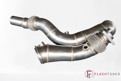 Flashtuned S55 Catless SS304 Downpipes Stage 2 F80 F82 M3 M4 M2